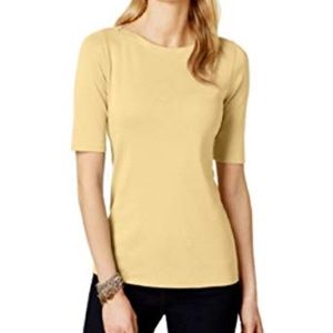 3 for $20 Charter Club Petite Elbow-Sleeve Boat-N